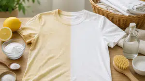 Sararan kıyafetler nasıl beyazlatılır, sarı lekeler nasıl çıkarılır, beyaz kıyafetler nasıl temizlenir, sararma nasıl önlenir?