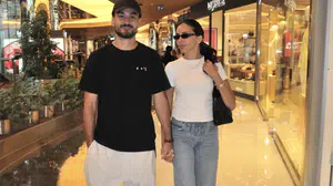 İlkay Gündoğan ve eşi Sara Gündoğan Zorlu AVM'de görüntülendi
