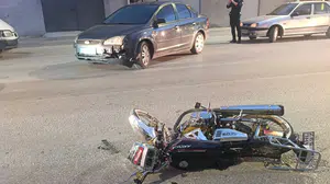 Çorum'da otomobil ile motosiklet çarpıştı: 1 yaralı