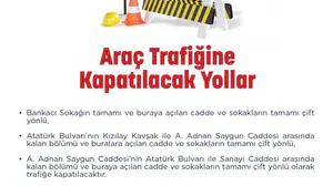 Ankara'da ANFİDAP yürüyüşü nedeniyle bazı yollar kapatılacak