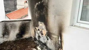 Bilecik'te balkonda unutulan yemek yangın çıkardı