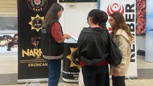 Erzincan'da uyuşturucu ile mücadele için farkındalık çalışmaları yapıldı