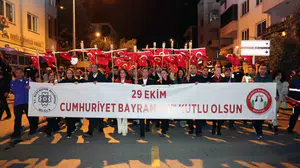 Muğla'da Cumhuriyet'in 103. yılı Madrigal konseri ve fener alayıyla kutlandı