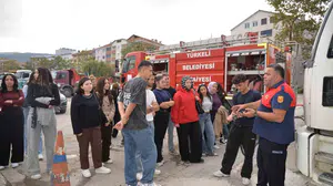 Türkeli'de uygulamalı itfaiye eğitimi gerçekleştirildi