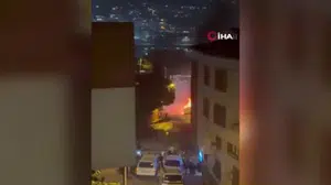 Eyüpsultan’da hafif ticari araçta çıkan yangın aracı kullanılamaz hale getirdi