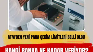 Bankaların ekim ayı güncel ATM günlük para çekme limitleri belli oldu