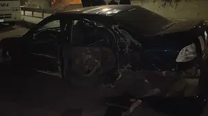 Kayseri'de trafik kazası: Sıfır kilometre araçla yolculuk kötü bitti!