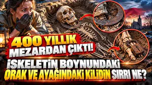 Boynunda keskin demir orak, ayağında asma kilit: 400 yıllık arkeolojik keşif korku filmlerini aratmıyor