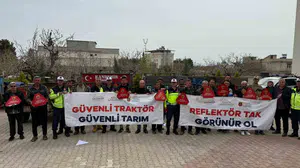 Gaziantep'te yollara güvenlik dokunuşu: 300 traktöre reflektör takıldı, kazalara karşı kalkan oluşturuldu