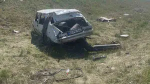 Nevşehir’de korkutan kaza: Kontrolden çıkan otomobil takla attı