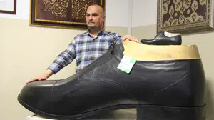 Dev ayaklar için dev tasarım: Bolu’da üretilen 222 numara ayakkabı görenleri şaşkına çevirdi