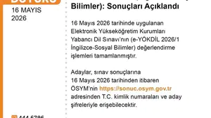 Akademik kariyer yolunda kritik viraj: e-YÖKDİL sonuçları erişime açıldı