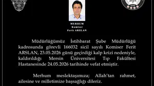 Emniyet teşkilatını yasa boğan veda: Komiser Ferit Arslan son yolculuğuna uğurlandı