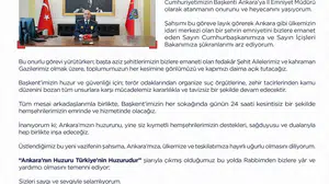 Ankara Emniyeti'nde yeni dönem: Maksut Yüksek'ten suç odaklarına net mesaj