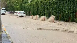 Elazığ'da gökyüzü karardı, caddeler göle döndü: Meteorolojinin uyarısı gerçeğe dönüştü