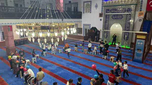 Minik kalpler cami avlusunda buluştu: Maneviyat ve eğlence bir arada