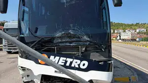 Karabük’te yolcu otobüsüyle zincirleme kaza: 2 yaralı