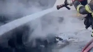 Osmaniye'de tankerin lastiklerinden çıkan yangın zeytin bahçesine sıçradı