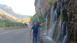 Durankaya şelalesi bu yıl coştu