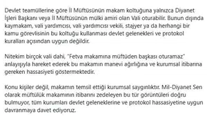 Müftülük makamı tartışması: Fetva makamına müftüden başkası oturamaz
