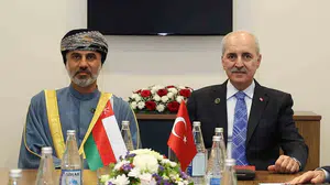 TBMM Başkanı Numan Kurtulmuş, Umman Şura Meclisi Başkanı Al Maawali ile Bakü'de görüştü