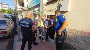 Yangını söndürmeye çalışırken yaralandı