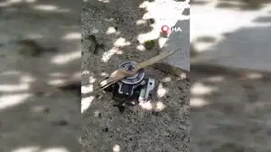 Kastamonu'da evin bahçesine insansız hava aracı düştü