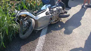 Antakya'da motosiklet kazası: Sürücü yaralandı