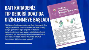 Batı Karadeniz Tıp Dergisi, DOAJ'da dizinlenmeye başladı