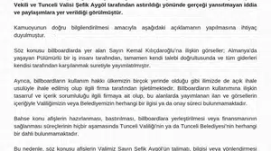 Tunceli'de Kılıçdaroğlu afişleri tartışmasına Valilikten net nokta: İddialar gerçeği yansıtmıyor