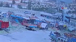 Karabük'te otobüsle zincirleme trafik kazası: 2 yaralı