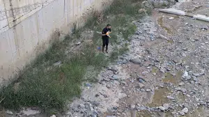 Çorum’da çaya düşen yavru kedi itfaiye ekipleri tarafından kurtarıldı