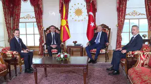 Cumhurbaşkanı erdoğan, kuzey makedonya başbakanı mickoski'yi kabul etti