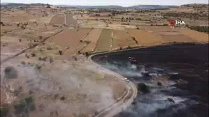 Arazi yangını kontrol altına alındı