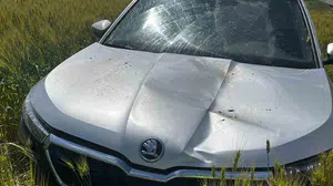 Yozgat'ta otomobilin tarlaya savrulması sonucu 1 kişi yaralandı