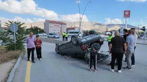 Niğde’de otomobil takla attı, 1 kişi yaralandı