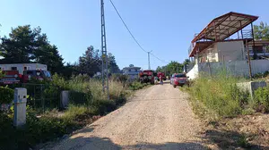 Manavgat'ta spiral makinesinden çıkan kıvılcımlar orman yangınına yol açtı