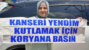 Kanseri yendi, Antalya trafiğini bayram yerine çevirdi: Kornalar bu kez zafer için çaldı