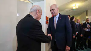 TBMM Başkanı kurtulmuş, MHP lideri bahçeli ile terörsüz türkiye hedefini görüştü