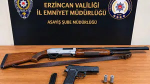 Erzincan'da ruhsatsız silah operasyonu: 2 gözaltı