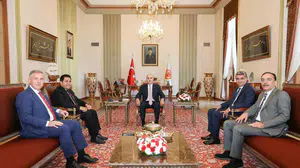 TBMM başkanı kurtulmuş, yeni yol partisi heyetiyle terörsüz Türkiye hedefini görüştü