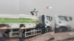 Siirt'te katı atık sahasında çıkan yangın 5 saatte kontrol altına alındı