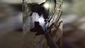 Çorum’da kaybolan şahsın mağara içi görüntülendi