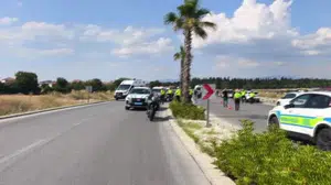 Denizli'de motosiklet kazası: sürücü ağır yaralandı