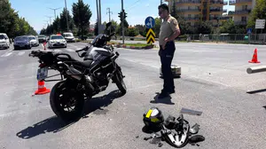 Emet’te orman yangınına müdahale eden arazöz motosikletle çarpıştı, 1 yaralı