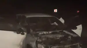 Osmaniye'de seyir halindeki otomobilin motor kısmında yangın çıktı