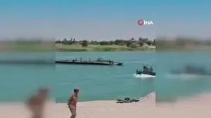 Türkiye ve Suriye, Fırat Nehri üzerinde askeri yüzer köprü inşa etti