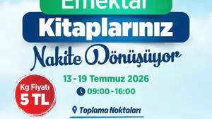 Yıldırım'da okullar için eski kitaplar nakite dönüşüyor