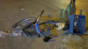 Düzce'de bisiklet ve motosiklet çarpıştı, iki kişi yaralandı