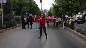 Kırşehirliler, 15 temmuz’un 10. yılında Cacabey meydanı'nda toplandı